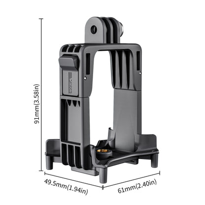 For DJI Avata 2 STARTRC Action Camera Holder Mount Drone Expansion Bracket (Black) - Mount & Holder by STARTRC | Online Shopping UK | buy2fix