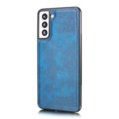 For Samsung Galaxy S21+ 5G DG.MING Crazy Horse Texture Flip Detachable Magnetic Leather Case with Holder & Card Slots & Wallet(Blue) - Galaxy S21+ 5G Cases by DG.MING | Online Shopping UK | buy2fix