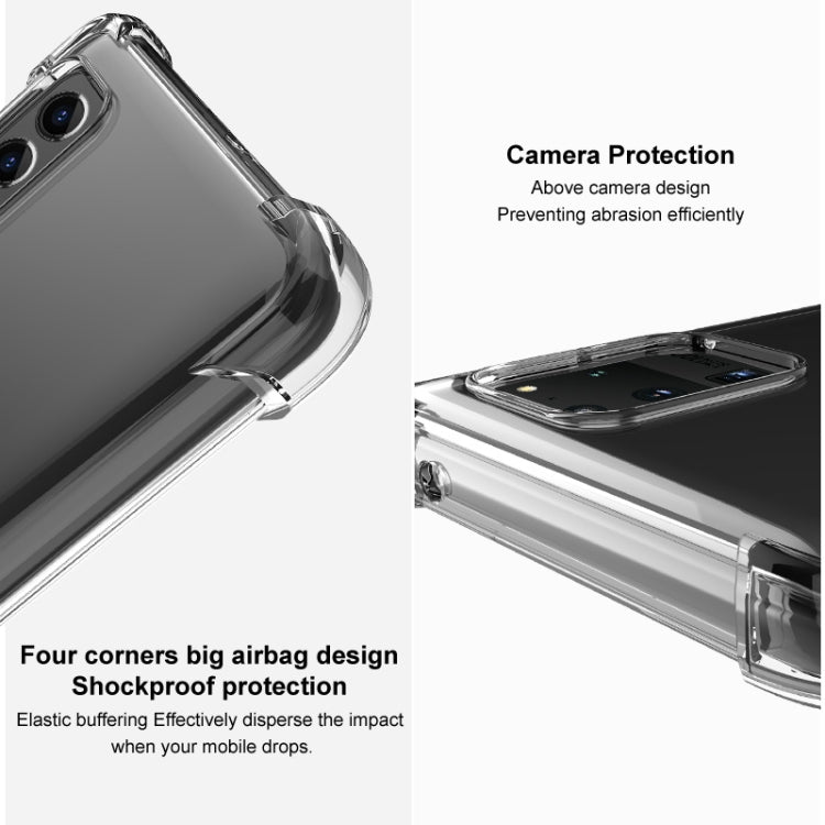 For Samsung Galaxy A32 4G(EU Version) IMAK All-inclusive Shockproof Airbag TPU Case (Transparent Black) - Xiaomi Cases by imak | Online Shopping UK | buy2fix