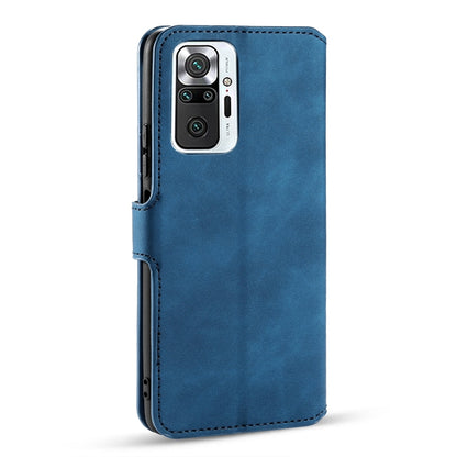 For Xiaomi Redmi Note 10 Pro DG.MING Retro Oil Side Horizontal Flip Leather Case with Holder & Card Slots & Wallet(Blue) - Xiaomi Cases by DG.MING | Online Shopping UK | buy2fix