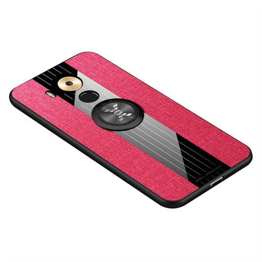 For Huawei Mate 8 XINLI Stitching Cloth Textue Shockproof TPU Protective Case with Ring Holder(Red) - Huawei Cases by XINLI | Online Shopping UK | buy2fix