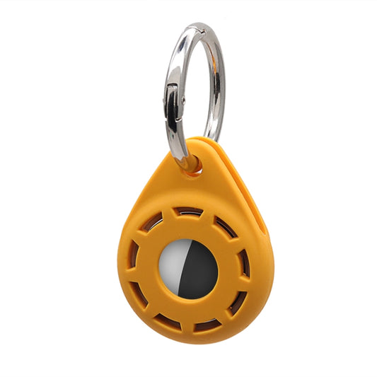 Silica Gel Anti-scratch Shockproof Protective Cover Soft Case with Keychain Ring Loop For AirTag(Orange) - Key Chain Series by MOMAX | Online Shopping UK | buy2fix