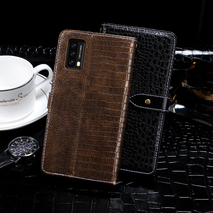 For Blackview A90 idewei Crocodile Texture Horizontal Flip Leather Case with Holder & Card Slots & Wallet(Black) - More Brand by idewei | Online Shopping UK | buy2fix