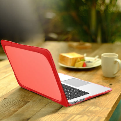 For MacBook Air 11.6 inch A1465 / A1370 TPU and PC Two-color Anti-fall Laptop Protective Case(Red) - MacBook Air Cases by buy2fix | Online Shopping UK | buy2fix