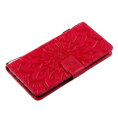 For Nokia 6.3 / G20 / G10 Sun Embossing Pattern Horizontal Flip Leather Case with Card Slot & Holder & Wallet & Lanyard(Red) - Nokia Cases by buy2fix | Online Shopping UK | buy2fix