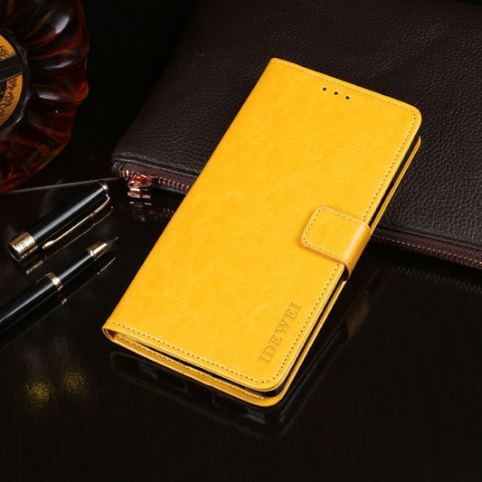 For Motorola Moto G Stylus 5G idewei Crazy Horse Texture Horizontal Flip Leather Case with Holder & Card Slots & Wallet(Yellow) - Motorola Cases by idewei | Online Shopping UK | buy2fix