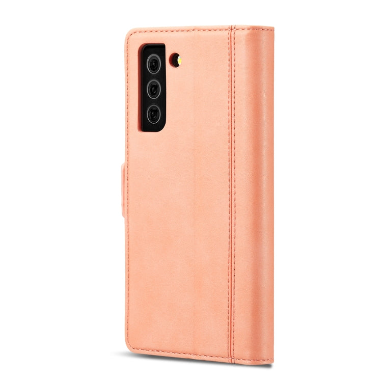 For Samsung Galaxy S21 5G LC.IMEEKE Magnetic Buckle PU + TPU Horizontal Flip Leather Case with Holder & Card Slots & Wallet(Rose Gold) - Galaxy S21 5G Cases by LC.IMEEKE | Online Shopping UK | buy2fix