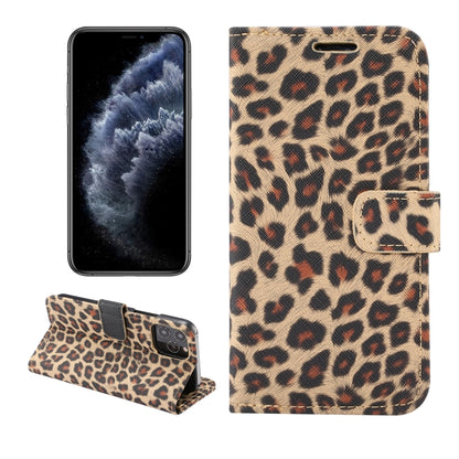 For iPhone 13 mini Leopard Pattern Horizontal Flip PC + PU Leather Case with Holder & Card Slots & Wallet (Yellow) - iPhone 13 mini Cases by buy2fix | Online Shopping UK | buy2fix