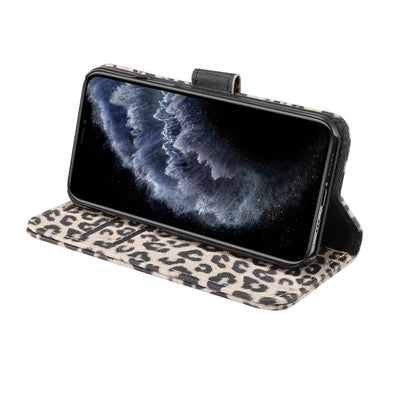 For iPhone 13 Pro Max Leopard Pattern Horizontal Flip PC + PU Leather Case with Holder & Card Slots & Wallet (Brown) - iPhone 13 Pro Max Cases by buy2fix | Online Shopping UK | buy2fix