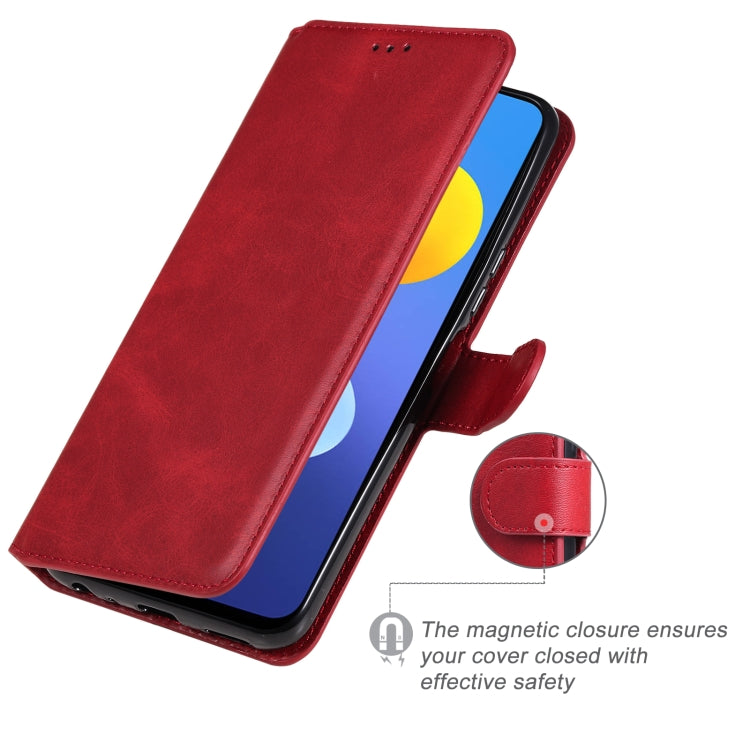 Classic Calf Texture PU + TPU Horizontal Flip Leather Case with Holder & Card Slots & Wallet For vivo Y72 5G(Red) - vivo Cases by buy2fix | Online Shopping UK | buy2fix