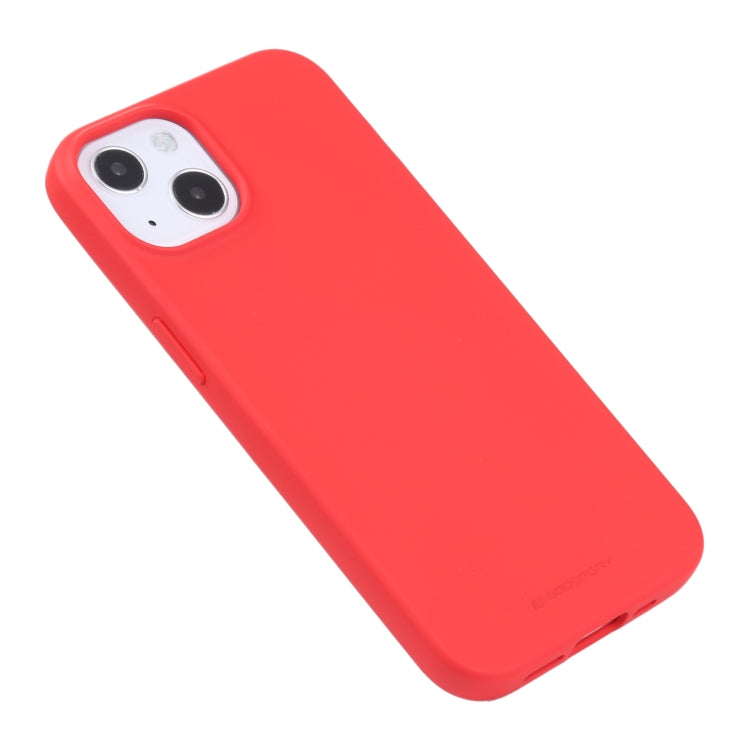 For iPhone 13 GOOSPERY SOFT FEELING Liquid TPU Shockproof Soft Case(Red) - iPhone 13 Cases by GOOSPERY | Online Shopping UK | buy2fix