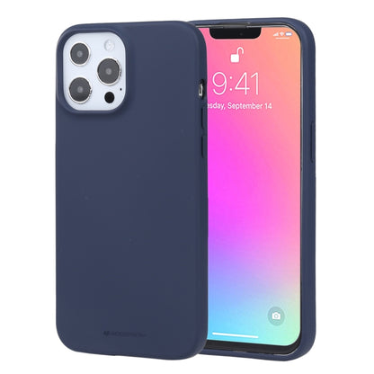 For iPhone 13 Pro Max GOOSPERY SOFT FEELING Liquid TPU Shockproof Soft Case (Navy Blue) - iPhone 13 Pro Max Cases by GOOSPERY | Online Shopping UK | buy2fix