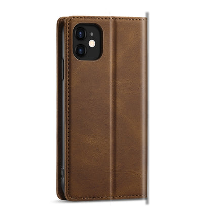 For iPhone 13 Forwenw F2 Series Magnetic Horizontal Flip Leather Case with Holder & Card Slots & Wallet(Brown) - iPhone 13 Cases by Forwenw | Online Shopping UK | buy2fix