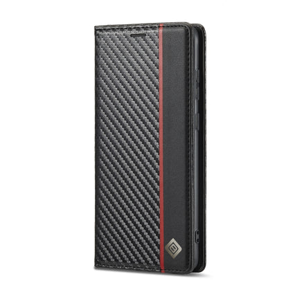 LC.IMEEKE Carbon Fiber PU + TPU Horizontal Flip Leather Case with Holder & Card Slot & Wallet For Samsung Galaxy S20 FE(Vertical Black) - Galaxy S20 FE Cases by LC.IMEEKE | Online Shopping UK | buy2fix