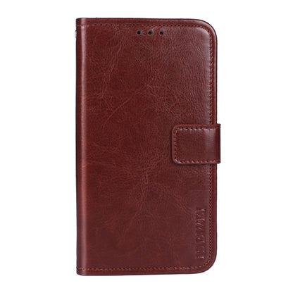 idewei Crazy Horse Texture Horizontal Flip Leather Case with Holder & Card Slots & Wallet For Huawei P50 Pro(Brown) - Huawei Cases by idewei | Online Shopping UK | buy2fix
