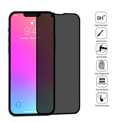 For iPhone 14 Plus / 13 Pro Max 25pcs Anti-peeping Plasma Oil Coated High Aluminum Wear-resistant Tempered Glass Film - iPhone 13 Pro Max Tempered Glass by buy2fix | Online Shopping UK | buy2fix