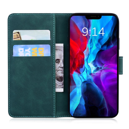 For iPhone 13 Skin Feel Pure Color Horizontal Flip Leather Case with Holder & Card Slots & Wallet(Green) - iPhone 13 Cases by buy2fix | Online Shopping UK | buy2fix