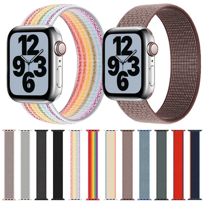 Single Lap Nylon Watch Band, Size: M 155mm For Apple Watch Ultra 49mm&Watch Ultra 2 49mm / Series 9&8&7 45mm / SE 3&SE 2&6&SE&5&4 44mm / 3&2&1 42mm(Seven Colors) - Watch Bands by buy2fix | Online Shopping UK | buy2fix