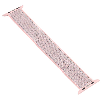 Single Lap Nylon Watch Band, Size: M 155mm For Apple Watch Ultra 49mm&Watch Ultra 2 49mm / Series 9&8&7 45mm / SE 3&SE 2&6&SE&5&4 44mm / 3&2&1 42mm(Sand Pink) - Watch Bands by buy2fix | Online Shopping UK | buy2fix