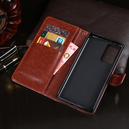 idewei Crazy Horse Texture Horizontal Flip Leather Case with Holder & Card Slots & Wallet For Motorola Edge 20 Pro(Black) - Motorola Cases by idewei | Online Shopping UK | buy2fix