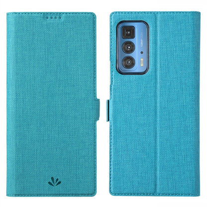 ViLi K Series Shockproof TPU + PU Leather Magnetic Buckle Horizontal Flip Case with Card Slots & Wallet & Holder For Motorola Moto Edge 20 Pro(Blue) - Motorola Cases by ViLi | Online Shopping UK | buy2fix