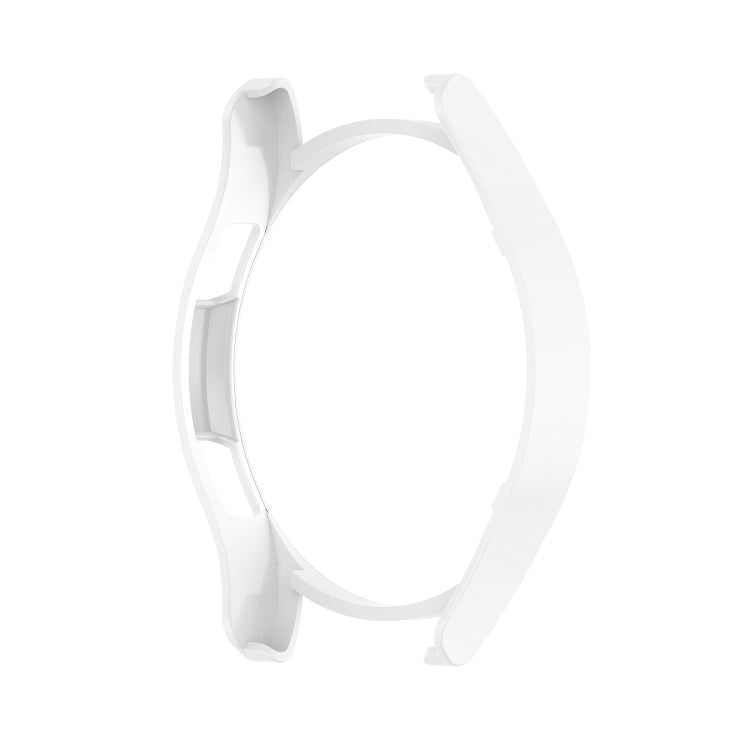 For Samsung Galaxy Watch4 Classic 42mm Half Coverage Hollowed PC Protective Case(White) - Watch Cases by buy2fix | Online Shopping UK | buy2fix