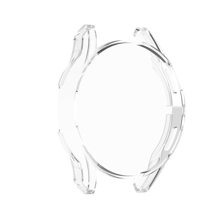 For Samung Galaxy Watch4 44mm Full Coverage TPU Electroplating Protective Case Cover(Transparent White) - Watch Cases by buy2fix | Online Shopping UK | buy2fix