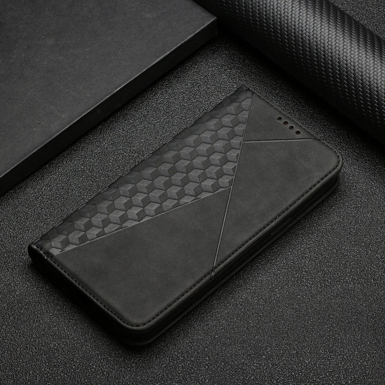 For Xiaomi Mi 10T Lite 5G Diamond Pattern Splicing Skin Feel Magnetic Horizontal Flip Leather Case with Card Slots & Holder & Wallet(Black) - Xiaomi Cases by buy2fix | Online Shopping UK | buy2fix