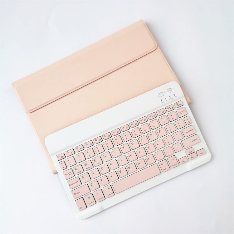 For Lenovo Pad Tab P11 11 inch TB-J606F LX110 Solid Color Detachable Square Keycap Bluetooth Keyboard Leather Tablet Case with Stand(Pink) - Lenovo Keyboard by buy2fix | Online Shopping UK | buy2fix