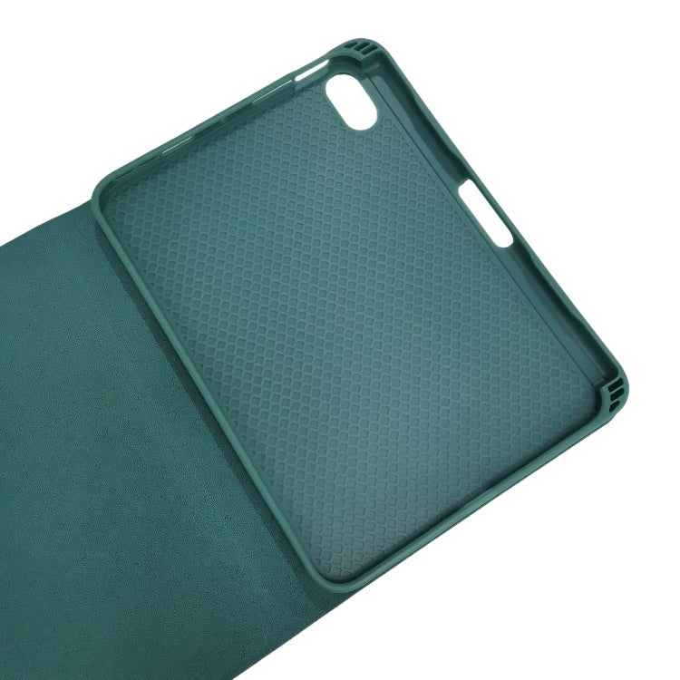 HK006 Square Keys Detachable Bluetooth Keyboard Leather Tablet Case with Holder for iPad mini 6(Dark Green) - For iPad mini by buy2fix | Online Shopping UK | buy2fix