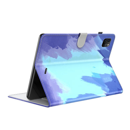 For iPad Pro 11 2022 / 2021 / 2018 / Air 2020 10.9 Watercolor Pattern Skin Feel Magnetic Leather Tablet Case with Holder & Card Slots & Photo Frame & Sleep / Wake-up Function(Winter Snow) - iPad Pro 11 (2022/2021) Cases by buy2fix | Online Shopping UK | buy2fix