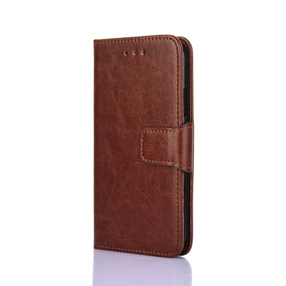 For Doogee X96 Pro Crystal Texture Horizontal Flip Leather Case with Holder & Card Slots & Wallet(Brown) - More Brand by buy2fix | Online Shopping UK | buy2fix