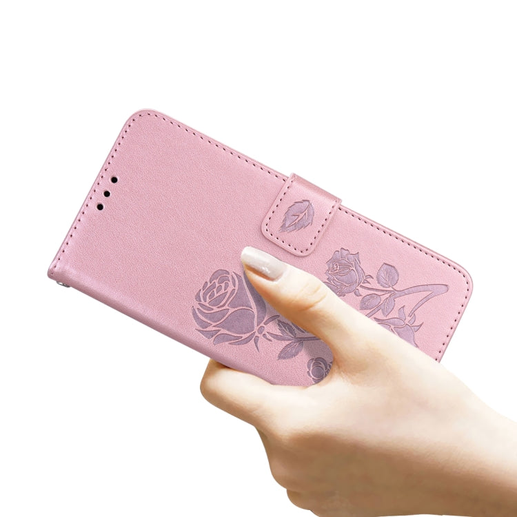 For Xiaomi Redmi 10 Rose Embossed Horizontal Flip PU Leather Case with Holder & Card Slots & Wallet(Rose Gold) - Xiaomi Cases by buy2fix | Online Shopping UK | buy2fix