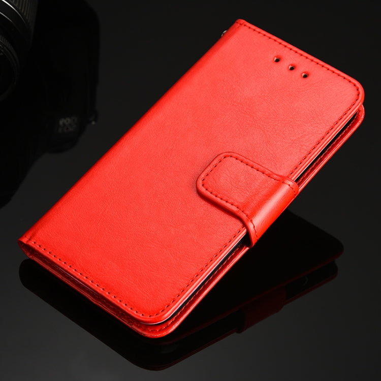 For Samsung Galaxy S21 Ultra 5G Crystal Texture Horizontal Flip Leather Case with Holder & Card Slots & Wallet(Red) - Galaxy S21 Ultra 5G Cases by buy2fix | Online Shopping UK | buy2fix