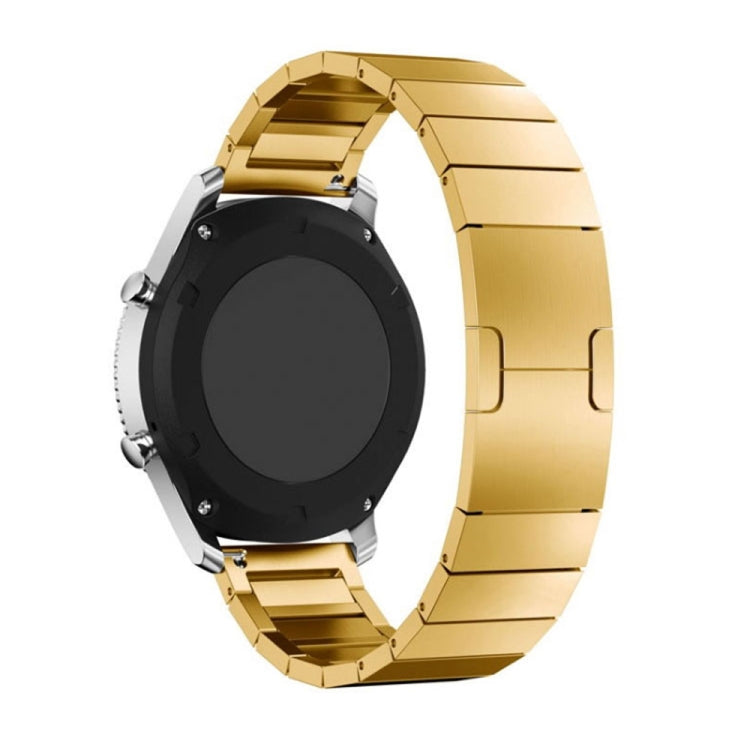 22mm For Huawei Watch 3, 3PRo, GT2, GT 2e, GT 2 Pro, GT Watch One-bead Steel Original Buckle Watch Band(Gold) - Watch Bands by buy2fix | Online Shopping UK | buy2fix