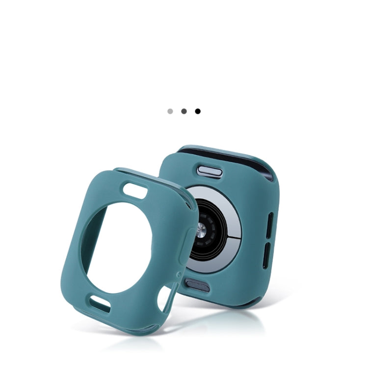 Shockproof All-inclusive Silicone Protective Case For Apple Watch Series 6 & SE & 5 & 4 40mm(Mint Green) - Watch Cases by buy2fix | Online Shopping UK | buy2fix