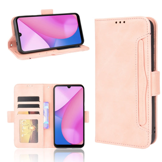 For Blackview Oscal C20 Skin Feel Calf Pattern Horizontal Flip Leather Case with Holder & Card Slots & Photo Frame(Pink) - More Brand by buy2fix | Online Shopping UK | buy2fix