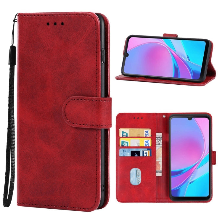 Leather Phone Case For Blackview OSCAL C20 / C20 Pro(Red) - More Brand by buy2fix | Online Shopping UK | buy2fix