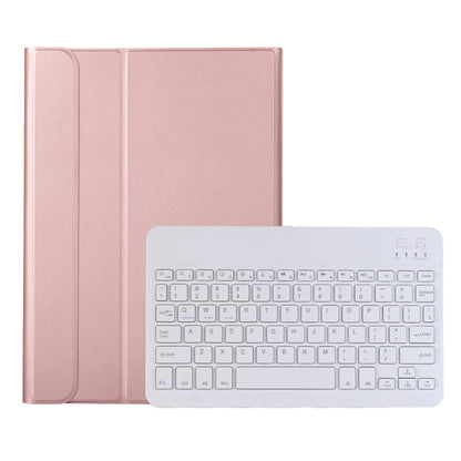 A08 Ultra-thin Bluetooth Keyboard Leather Case For Samsung Galaxy Tab A8 2021 SM-X205 / SM-X200(Rose Gold) - Samsung Keyboard by buy2fix | Online Shopping UK | buy2fix