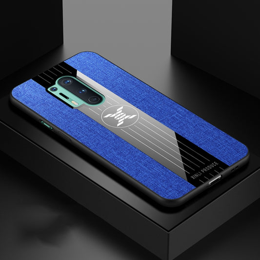 For OnePlus 8 Pro XINLI Stitching Cloth Texture Shockproof TPU Phone Case(Blue) - OnePlus Cases by XINLI | Online Shopping UK | buy2fix