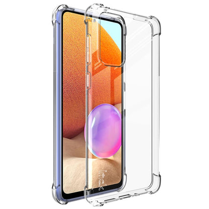 For Samsung Galaxy A73 imak Airbag TPU Case with Screen Protector(Transparent) - Galaxy Phone Cases by imak | Online Shopping UK | buy2fix