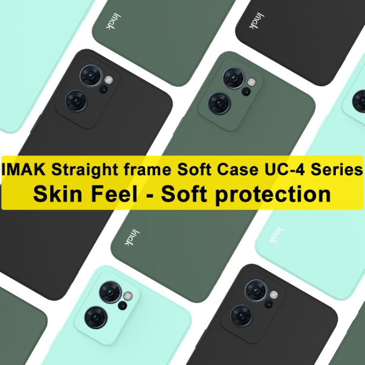 For OPPO Reno7 5G imak UC-4 Series Straight Edge TPU Soft Protective Case(Dark Green) - OPPO Cases by imak | Online Shopping UK | buy2fix