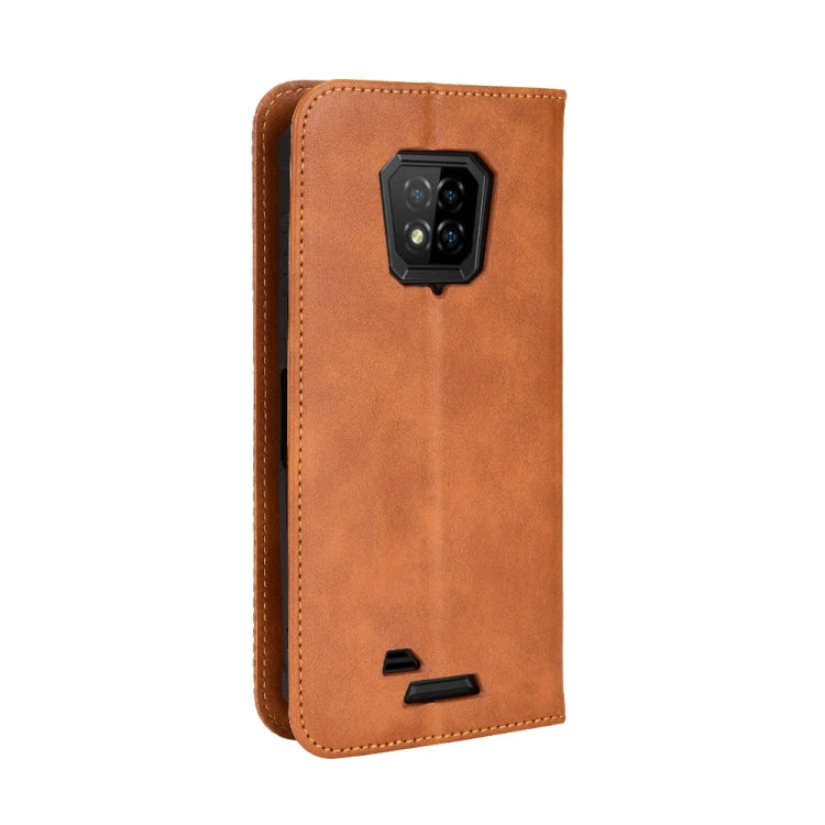 For Ulefone Armor 8 Magnetic Buckle Retro Texture Leather Phone Case(Brown) - Ulefone Cases by buy2fix | Online Shopping UK | buy2fix