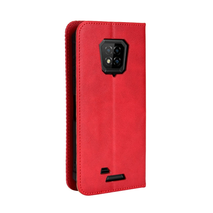 For Ulefone Armor 8 Magnetic Buckle Retro Texture Leather Phone Case(Red) - Ulefone Cases by buy2fix | Online Shopping UK | buy2fix