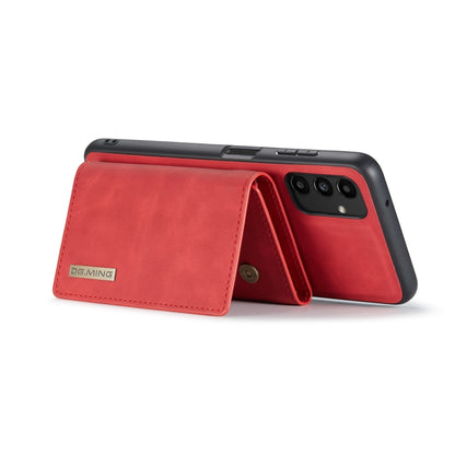 For Samsung Galaxy A13 4G DG.MING M1 Series 3-Fold Multi Card Wallet  Phone Case(Red) - Galaxy Phone Cases by DG.MING | Online Shopping UK | buy2fix