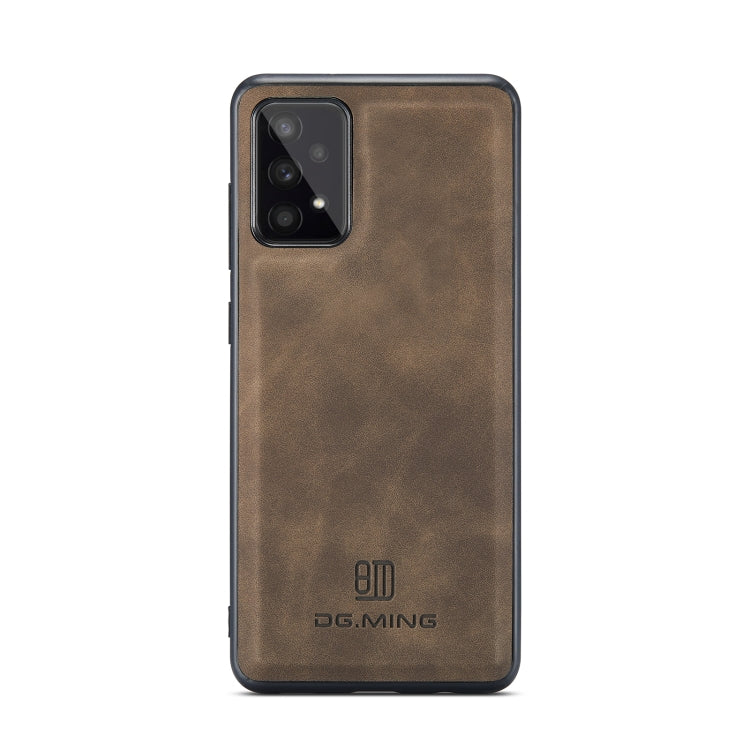 For Samsung Galaxy A53 5G DG.MING M1 Series 3-Fold Multi Card Wallet  Phone Case(Coffee) - Galaxy Phone Cases by DG.MING | Online Shopping UK | buy2fix