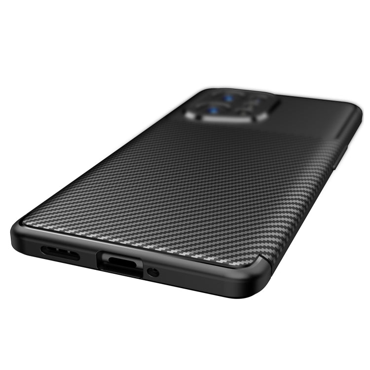 For OPPO Find X5 Carbon Fiber Texture Shockproof TPU Phone Case(Black) - OPPO Cases by buy2fix | Online Shopping UK | buy2fix