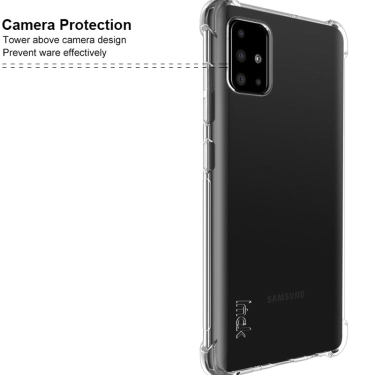 For Galaxy A51 IMAK All-inclusive Shockproof Airbag TPU Case with Screen Protector(Transparent) - Galaxy Phone Cases by imak | Online Shopping UK | buy2fix