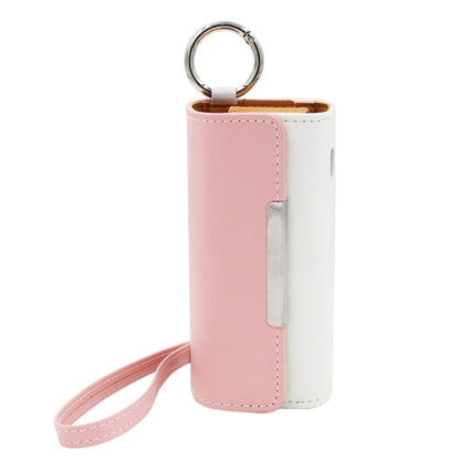 E Cigarette Portable Leather Storage Bag for IQO 3.0 / 3.0 DUO(Pink+White) - E Cigarette Accessories by buy2fix | Online Shopping UK | buy2fix