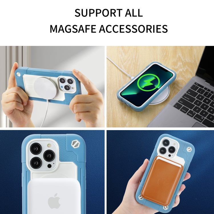 For iPhone 13 Pro Max Colorful Magsafe Magnetic Phone Case (Ice Blue) - iPhone 13 Pro Max Cases by buy2fix | Online Shopping UK | buy2fix